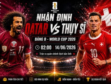 Soi Kèo World Cup 2026: Qatar vs Thụy Sỹ, 02h00 ngày 14/06/2026